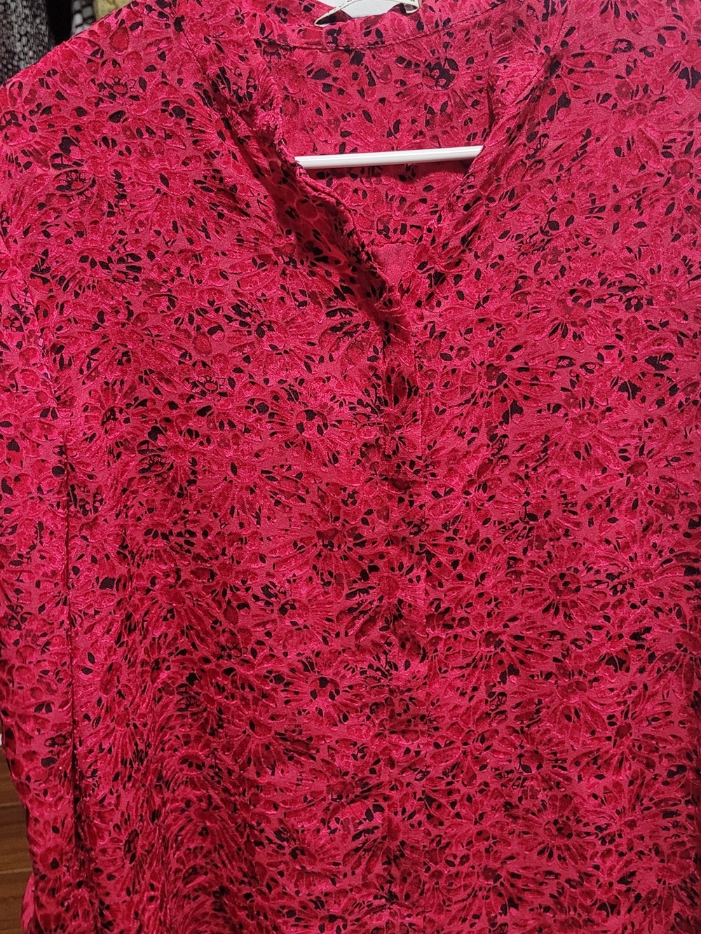 Alice + Olivia Fuchsia  Button Down Blouse